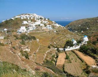 Maison du château de Sifnos, Grèce 